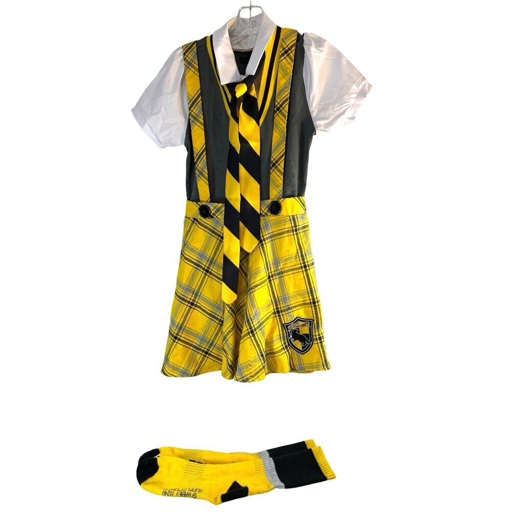 Spirit Halloween Adult Harry Potter Hufflepuff Uniform Yellow/Black Flaw: Stain
